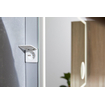 Thebalux spiegel model I 80x75 aluminium geïntegreerde lichtbaan rondom in spiegel voorzien van LED indirecte LED onderzijde Bluetooth touchschakeling spiegelverwarming verlichte vergrootspiegel en stopkontact SW716325