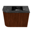 Mondiaz JOYA-DLUX 51.6cm toiletmeubel - ronding links kleur Ruby - Wastafel FAYE positie Rechts Zonder kraangat kleur Lava. SW1423629