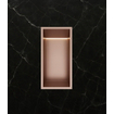 Hotbath &MORE Boîte encastrable ou niche encastrée 30x15x10cm avec LED IP44 Cuivre brossé PVD SW1246535