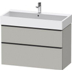 Duravit D-neo Meuble sous vasque 98.4x44.2x62.5cm 2 tiroirs Gris béton mat SW641286