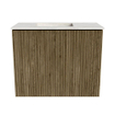 Mondiaz JOYA-DLUX Meuble de toilette 50cm - couleur Dusk - Vasque FAYE position Gauche 1 trou de robinet couleur Ostra. SW1426225