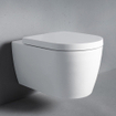 Duravit ME by Starck Abattant WC - 43,8x37,4x4cm - compact - softclose - déclipsable - blanc mat soyeux SW1204381