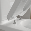 Villeroy & Boch O.novo WC à fond creux pour combinaison sans bride - sur pied - avec AntiBac - Blanc Alpin AntiBac CeramicPlus SW888835