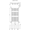 Plieger Quadro designradiator horizontaal 1135x600mm 627W wit 7250055