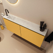 MONDIAZ TURE-DLUX Meuble toilette - 120cm - Ocher - EDEN - vasque Opalo - position gauche - 1 trou de robinet SW1104436