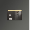 Adema Squared 2.0 Miroir salle de bains 100x70cm avec éclairage LED supérieur avec interrupteur capteur SW647633
