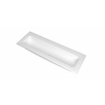 INK Reflekt vasque - 120x40x1,5cm polystone central sans trou de robinet - blanc mat SW955959