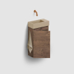 Clou Flush 3 fontein 36x18cm zonder kraangat rechts mat mosterd ker SW795719