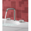 Crosswater 3ONE6 Robinet lavabo - bas - bec courbé 16.1cm - froide/chaude - 2 boutons - Inox SW876102