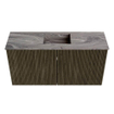 Mondiaz JOYA-DLUX 80cm meuble de salle de bains WC - couleur Shadow - Vasque FAYE position Milieu Sans trou de robinet couleur Sombra. SW1425191