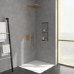 Villeroy & Boch Universal Showers douche de tête - 35cm - carré - Nickel brossé mat (inox) SW974386