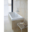 Duravit HappyD 2 baignoire encastrée en matière synthétique acrylique rectangulaire avec 2 appuis-tête 180x80x46cm blanc SW54606