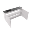 MONDIAZ TURE-DLUX meuble de toilette 100cm Cale. EDEN lavabo Lava position gauche. Avec 1 trou de robinet. SW1103687