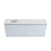 MONDIAZ TURE-DLUX Meuble toilette - 120cm - Clay - EDEN - vasque Opalo - position gauche - 1 trou de robinet SW1104254