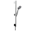 Xenz Pure Ensemble barre de douche 70cm avec prise murale intégrée chrome Brillant SW104785