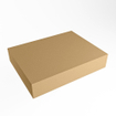 Mondiaz TOP 46 Plan vasque - 40x41x12cm - adapté pour plaque de recouvrement - Solid surface - Oro SW1023940