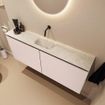 MONDIAZ TURE-DLUX Meuble toilette - 120cm - Rosee - EDEN - vasque Ostra - position centrale - sans trou de robinet SW1105037