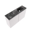 MONDIAZ TURE-DLUX Meuble de toilette 80 cm Cale. EDEN lavabo Lava position droite. Avec 1 trou de robinet. SW1103703