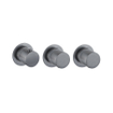 Fortifura Nebbio Inbouwthermostaatkraan - 2 functies - uit te breiden naar 3 of 4 functies - geborsteld gunmetal PVD SW1417134