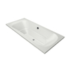 Xenz Nassau Duobad - 200x90x52 - afvoer Midden - acryl - wit mat SW103302