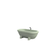 Gardentub Baignoire îlot (extérieur) - 194x94x66cm - synthétique - compatible à l'extérieur - vert lime mat SW1017088