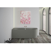 Plieger Kansas Hoekbad - 180x80x60cm - hoek links - met waterinlaat - met af- en overloopgarnituur - met poten - acryl - cementgrijs SW1027797