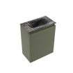 MONDIAZ TURE-DLUX Meuble toilette - 40cm - Army - EDEN - vasque Lava - position centrale - sans trou de robinet SW1103682