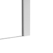 Fortifura Galeria Douchedeur - 100x200cm - scharnieren - deurgreep - vlak - rookglas - Geborsteld RVS SW1122666