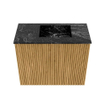 Mondiaz JOYA-DLUX 50cm toiletmeubel - kleur Oak - Wastafel FAYE positie Rechts Zonder kraangat kleur Lava. SW1422017