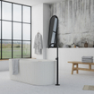 Ideavit ARCHTEC-WH Vrijstaand Bad - 170x75x60cm - Rock Texture - overloopgat - klikwaste - verstelbare poten - wit SW1220451