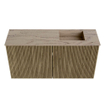 Mondiaz JOYA-DLUX 80cm toiletmeubel - kleur Dusk - Wastafel FAYE positie Rechts Zonder kraangat kleur Arena. SW1425746