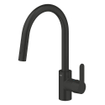Grohe Get Mitigeur de cuisine - douchette extractible à double jet - noir mat SW1440562