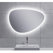Wiesbaden Uovo Miroir 70cm asymétrique avec chauffe miroir et éclairage LED autour à intensité réglable SW484782