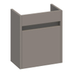Saniclass Nexxt Fonteinonderkast - 40x45x22cm - 1 rechtsdraaiende deur - greep - MDF - mat taupe SW522675