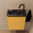 MONDIAZ TURE-DLUX 40cm toiletmeubel Ocher. EDEN wastafel Lava positie links. Met 1 kraangat. SW1103867