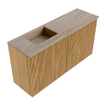 Mondiaz JOYA-DLUX 80cm toiletmeubel - kleur Oak - Wastafel FAYE positie Links 1 kraangat kleur Saba. SW1424180