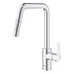 GROHE Start QuickFix Keukenkraan - met uittrekbare handdouche - met dual spray - voorsprong 22.1cm - chroom SW1028229