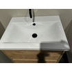 BRAUER Nexxt Meuble sous lavabo - 60x46x55cm - 2 tiroirs sans poignée softclose - 1 découpe pour siphon - MFC - nomade - Bari Lavabo meuble - 60x47x3.5cm - trop-plein - 1 évier - sans trou de robinet - céramique - blanc MODÈLE D'EXPOSITION SHOW21775