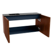Mondiaz JOYA-DLUX 80cm meuble de salle de bains WC - couleur Ruby - Vasque FAYE position Gauche 1 trou de robinet couleur Lava. SW1423618