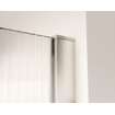 FugaFlow Eccelente Douche à l’italienne en verre - 180x200cm - verre cannelé - bras mural - Acier inoxydable brossé PVD (RVS) SW1468263