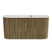Mondiaz JOYA-DLUX 83.2cm toiletmeubel - ronding links en rechts kleur Dusk - Wastafel FAYE positie Midden 1 kraangat kleur Ostra. SW1423420