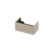 INK Wastafelonderkast - 80x45x37.6cm - 1 lade - push to open - MFC - Ivoor eiken SW798155