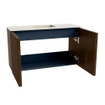Mondiaz JOYA-DLUX 70cm toiletmeubel - kleur Walnut - Wastafel FAYE positie Midden 1 kraangat kleur Meli. SW1424422