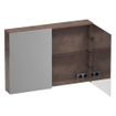 Brauer Impress Armoire de toilette - 100x70x15cm - sans éclairage - 2 portes miroir double - Erosion SW720950