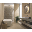 Terravito Elzino carreau mural et de sol - 80x80cm - rectifié - aspect pierre naturelle - ardoise mat (brun) SW1119939