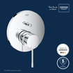 GROHE Essence New afbouwdeel E voor inbouw badkraan met omstel chroom SW236930