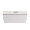 MONDIAZ TURE-DLUX Meuble WC 100 cm Cale. EDEN lavabo Ostra position centrale. Sans trou de robinet. SW1104736