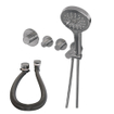 Brauer Chrome carving inbouw - douchegarnituur - 3 carving knoppen - handdouche rond 3 standen - chroom SW715488