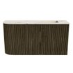 Mondiaz JOYA-DLUX 81.6cm toiletmeubel - ronding links kleur Shadow - Wastafel FAYE positie Rechts 1 kraangat kleur Nata. SW1424984