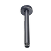 FugaFlow Eccelente Acces Ensemble de douche de pluie encastré - thermostatique - bras de plafond - barre coulissante - douche de tête 25cm - douchette ronde - flexible de douche métallique - Gunmetal PVD brossé SW1450504